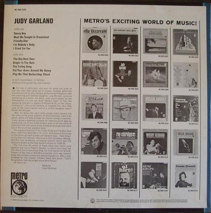Judy Garland : Judy Garland (LP, Comp)