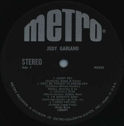 Judy Garland : Judy Garland (LP, Comp)