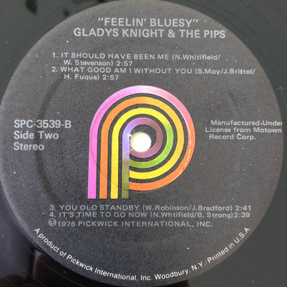 Gladys Knight And The Pips : Feelin' Bluesy (LP, Album, RE)