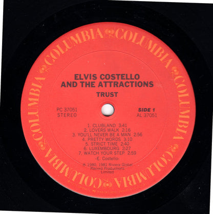 Elvis Costello & The Attractions : Trust (LP, Album, Ter)