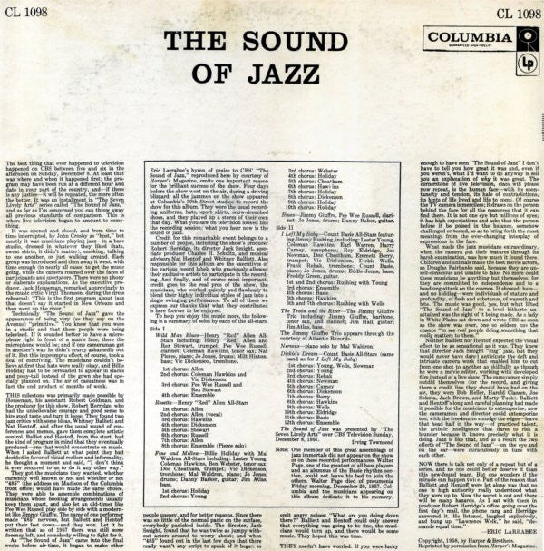 Buy Various : The Sound Of Jazz (LP, Album, Mono) Online for a