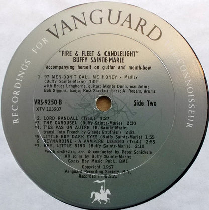 Buffy Sainte-Marie : Fire & Fleet & Candlelight (LP, Album, Mono)