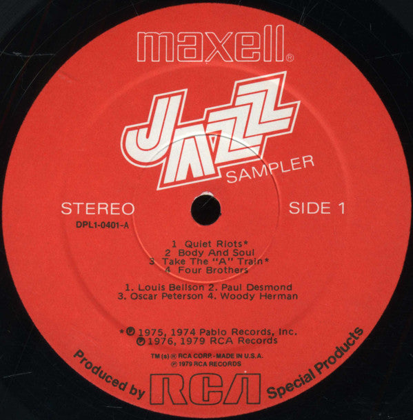 Various : Maxell Jazz Sampler (LP, Comp, Ltd, Smplr)