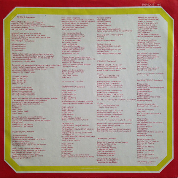The Who : It's Hard (LP, Album)