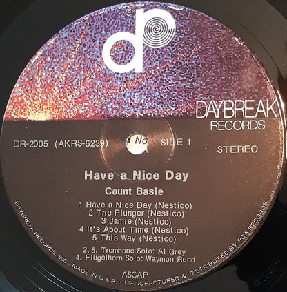 Count Basie : Have A Nice Day (LP, Album)