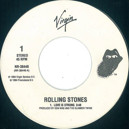 The Rolling Stones : Love Is Strong (7", Single, Spe)