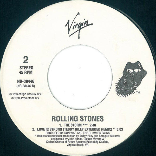 The Rolling Stones : Love Is Strong (7", Single, Spe)