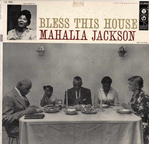 Mahalia Jackson And The Falls-Jones Ensemble : Bless This House (LP, Album, Mono)