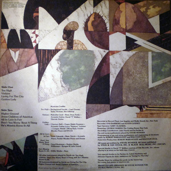 Stevie Wonder : Innervisions (LP, Album, RE, Sup)