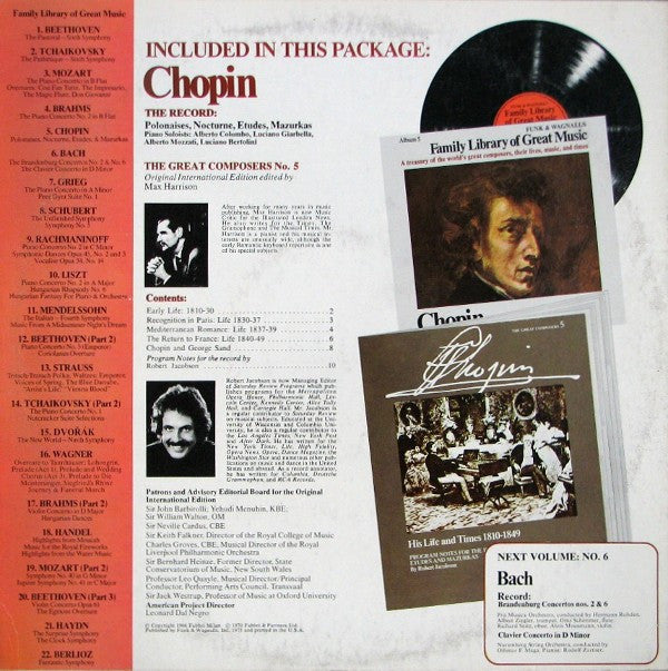 Frédéric Chopin : Polonaises, Nocturne, Etudes, Mazurkas (LP, Album)