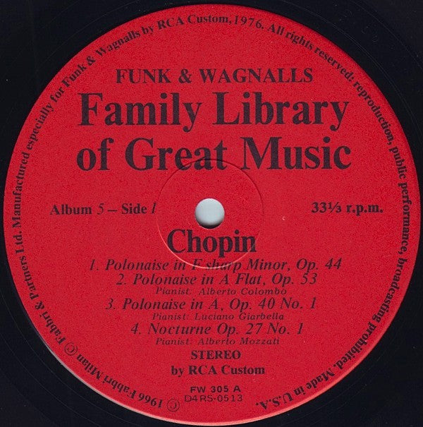 Frédéric Chopin : Polonaises, Nocturne, Etudes, Mazurkas (LP, Album)