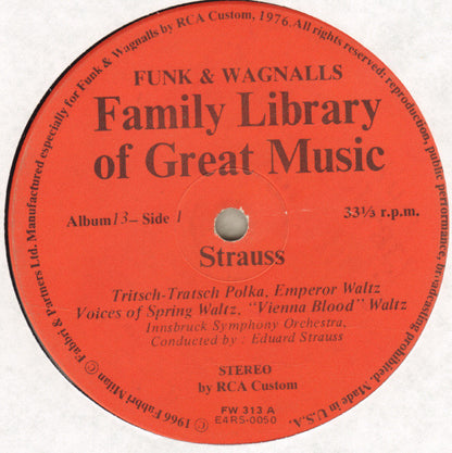 Johann Strauss Jr. : Tritsch-Tratsch Polka, Emperor Waltz, Voices Of Spring Waltz, "Vienna Blood" Waltz, "Artist's Life" Waltz, The Blue Danube Waltz (LP, Album)