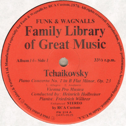 Pyotr Ilyich Tchaikovsky : The Piano Concerto No. 1 - Nutcracker Suite Selections (LP, Album, Comp)