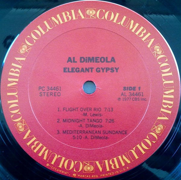 Al Di Meola : Elegant Gypsy (LP, Album, Pit)