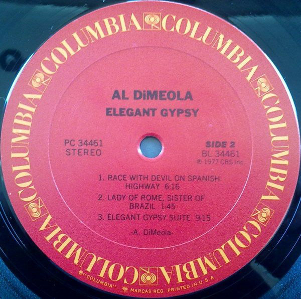 Al Di Meola : Elegant Gypsy (LP, Album, Pit)