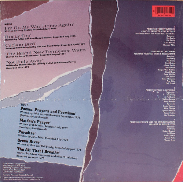 Everly Brothers : Home Again (LP, Comp)