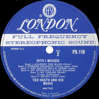Ted Heath And His Music : Hits I Missed (LP, Album)