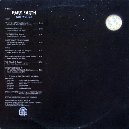 Rare Earth : One World (LP, Album, Hol)