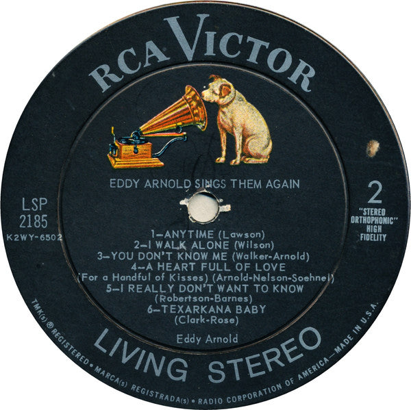 Eddy Arnold : Sings Them Again (LP, Album, Ind)