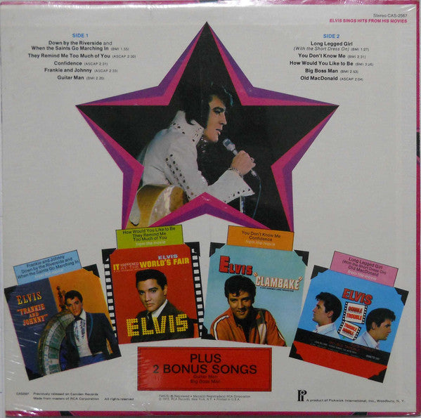 Elvis Presley : Elvis Sings Hits From His Movies (Volume 1) (LP, Comp, RE, Kee)