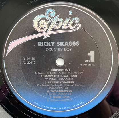 Ricky Skaggs : Country Boy (LP, Album, Pit)