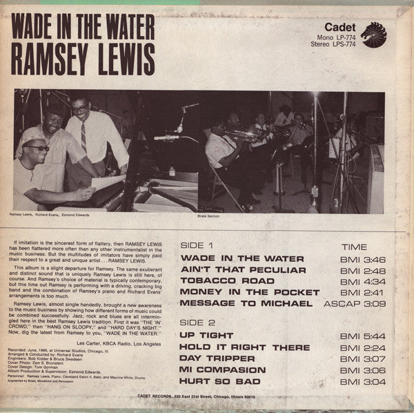 Ramsey Lewis : Wade In The Water (LP, Album, Ter)