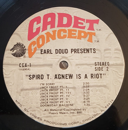 Earle Doud : Earl Doud Presents Spiro T. Agnew Is A Riot (LP, Album, Ter)