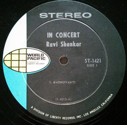 Ravi Shankar : In Concert (LP, Album, RP, Roc)