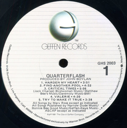 Quarterflash : Quarterflash (LP, Album)