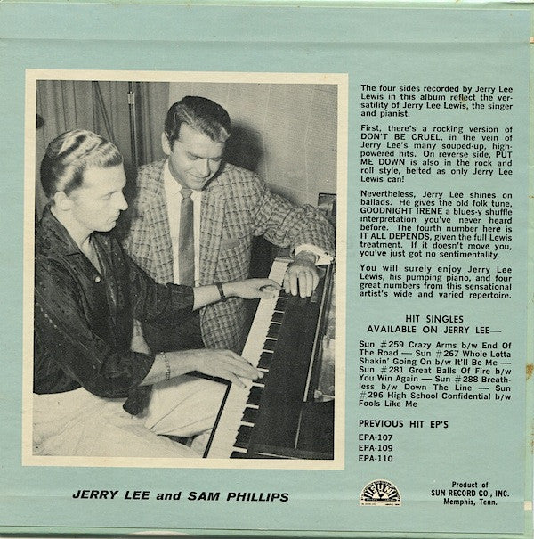 Jerry Lee Lewis : Don't Be Cruel (7", EP)