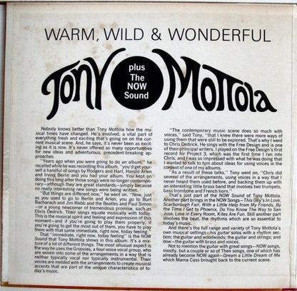 Tony Mottola With The Groovies (6) : Warm, Wild & Wonderful (LP, Album, Gat)