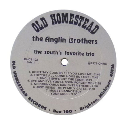 The Anglin Brothers : Anglin Twins And Red (Singing With Guitar Acc.) (LP, Comp)