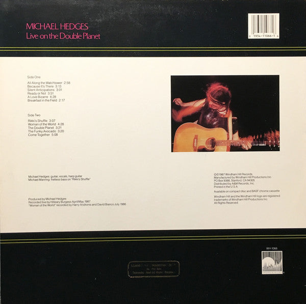 Michael Hedges : Live On The Double Planet (LP, Album)