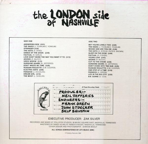 Various : The London Side Of Nashville: Third Coast New Wave (LP, Comp)
