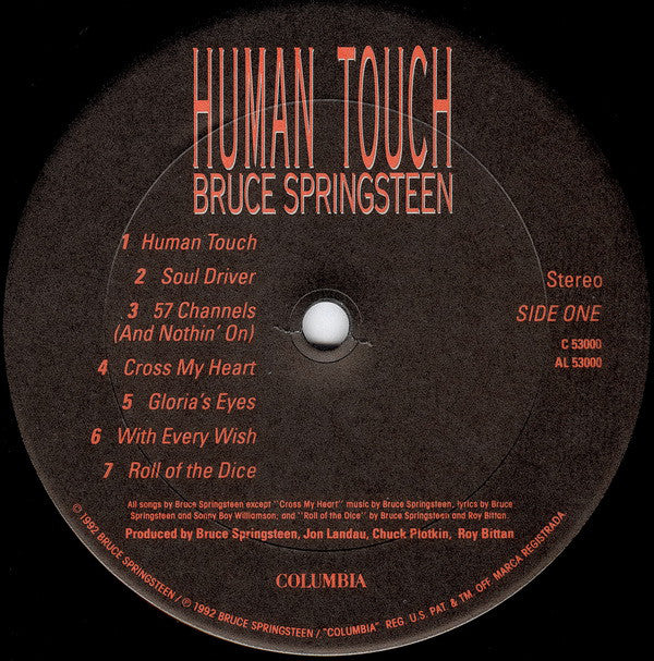 Buy Bruce Springsteen : Human Touch (LP, Album, Car) Online for a great ...