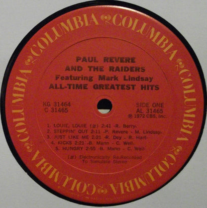 Paul Revere & The Raiders : All-Time Greatest Hits (2xLP, Comp, Gat)