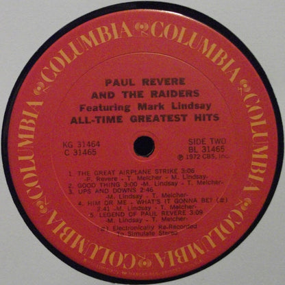 Paul Revere & The Raiders : All-Time Greatest Hits (2xLP, Comp, Gat)