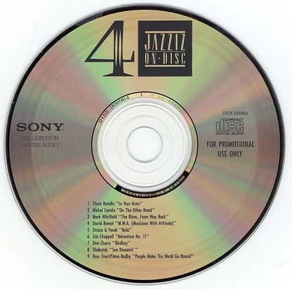 Various : Jazziz On Disc 4 (CD, Comp, Promo)