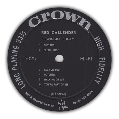 Red Callender With Buddy Collette : Swingin' Suite (LP, Album, Mono)