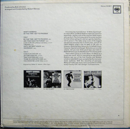 Marty Robbins : By The Time I Get To Phoenix (LP, Album)