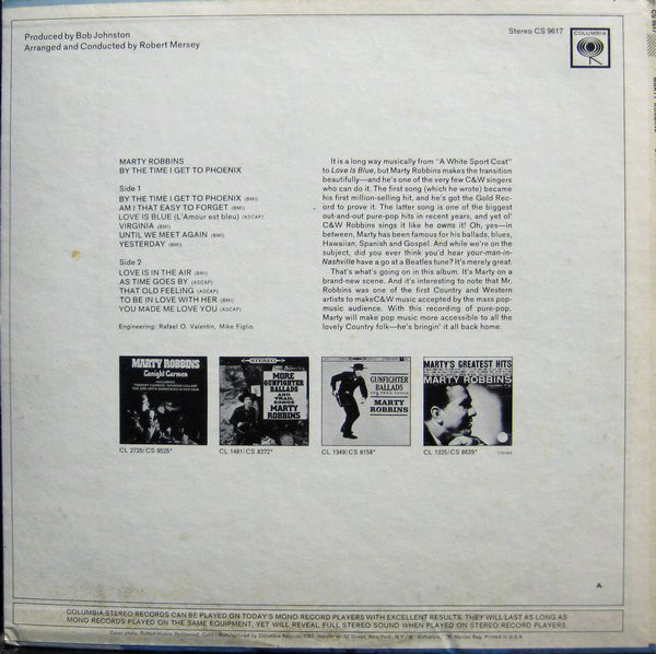 Marty Robbins : By The Time I Get To Phoenix (LP, Album)