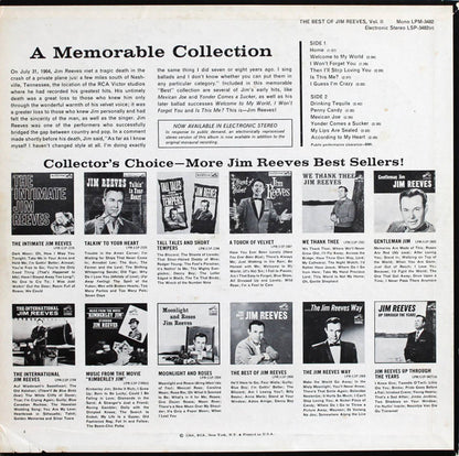 Jim Reeves : The Best Of Jim Reeves Vol. II (LP, Comp)
