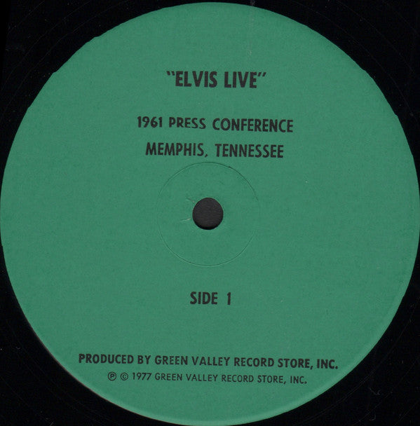 Elvis Presley : 1961 Press Conference Memphis, Tennessee  (12")