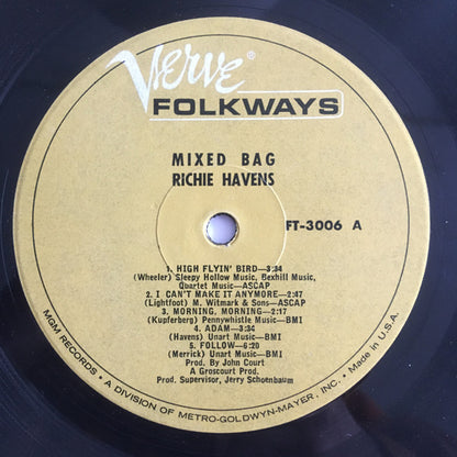 Richie Havens : Mixed Bag (LP, Album, Mono)