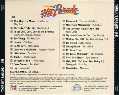 Various : Your Hit Parade 1951 (CD, Comp, RM)