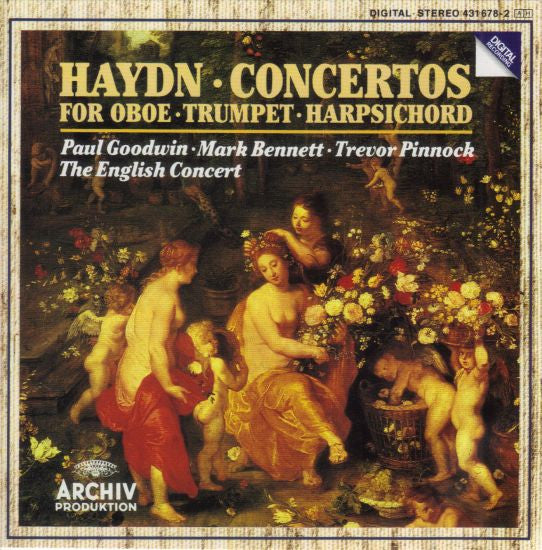 Joseph Haydn, Paul Goodwin (2), Mark Bennett (2), Trevor Pinnock, The English Concert : Concertos For Oboe, Trumpet, Harpsichord (CD, Album)