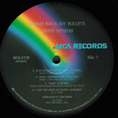 Lynyrd Skynyrd : Gimme Back My Bullets (LP, Album, Pin)