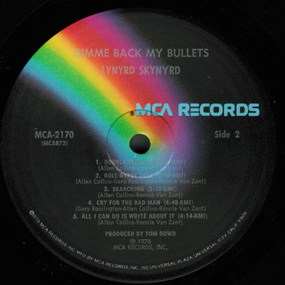 Lynyrd Skynyrd : Gimme Back My Bullets (LP, Album, Pin)