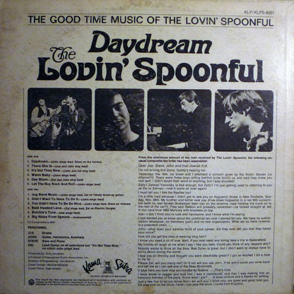 The Lovin' Spoonful : Daydream (LP, Album, Mono)