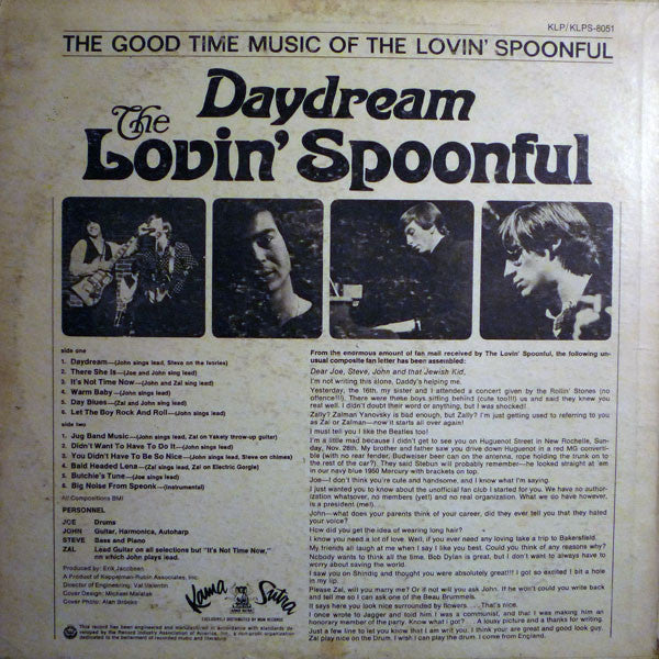 The Lovin' Spoonful : Daydream (LP, Album, Mono)